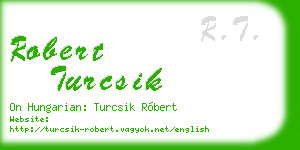 robert turcsik business card